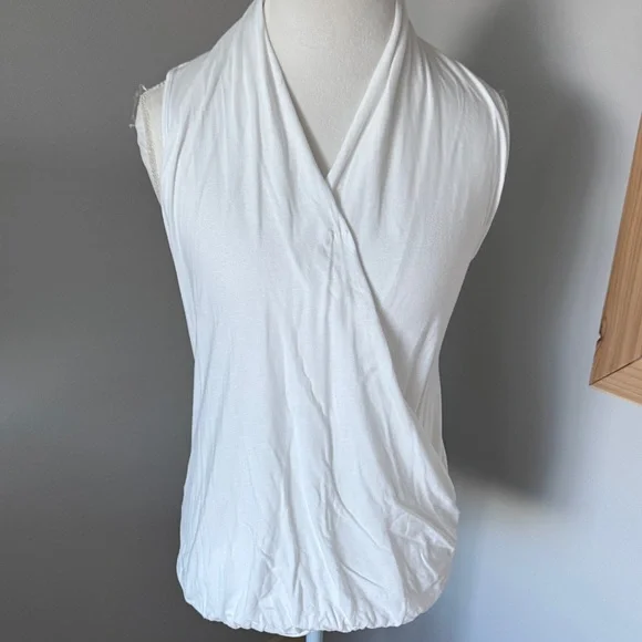 Banana Republic White Wrap Blouse - Picture 7 of 7